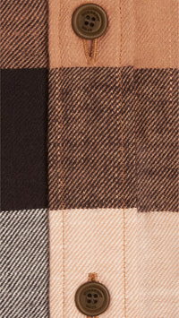 CAMEL Chemise en flanelle de coton Exploded check