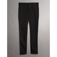 BLACK Pantalon chino slim en coton