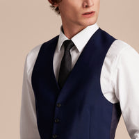 NAVY Gilet de coupe étroite en laine mohair