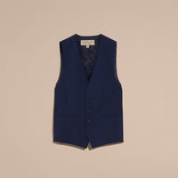 NAVY Gilet de coupe étroite en laine mohair