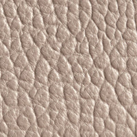 PALE GREY Portefeuille zippé en cuir grené emblématique