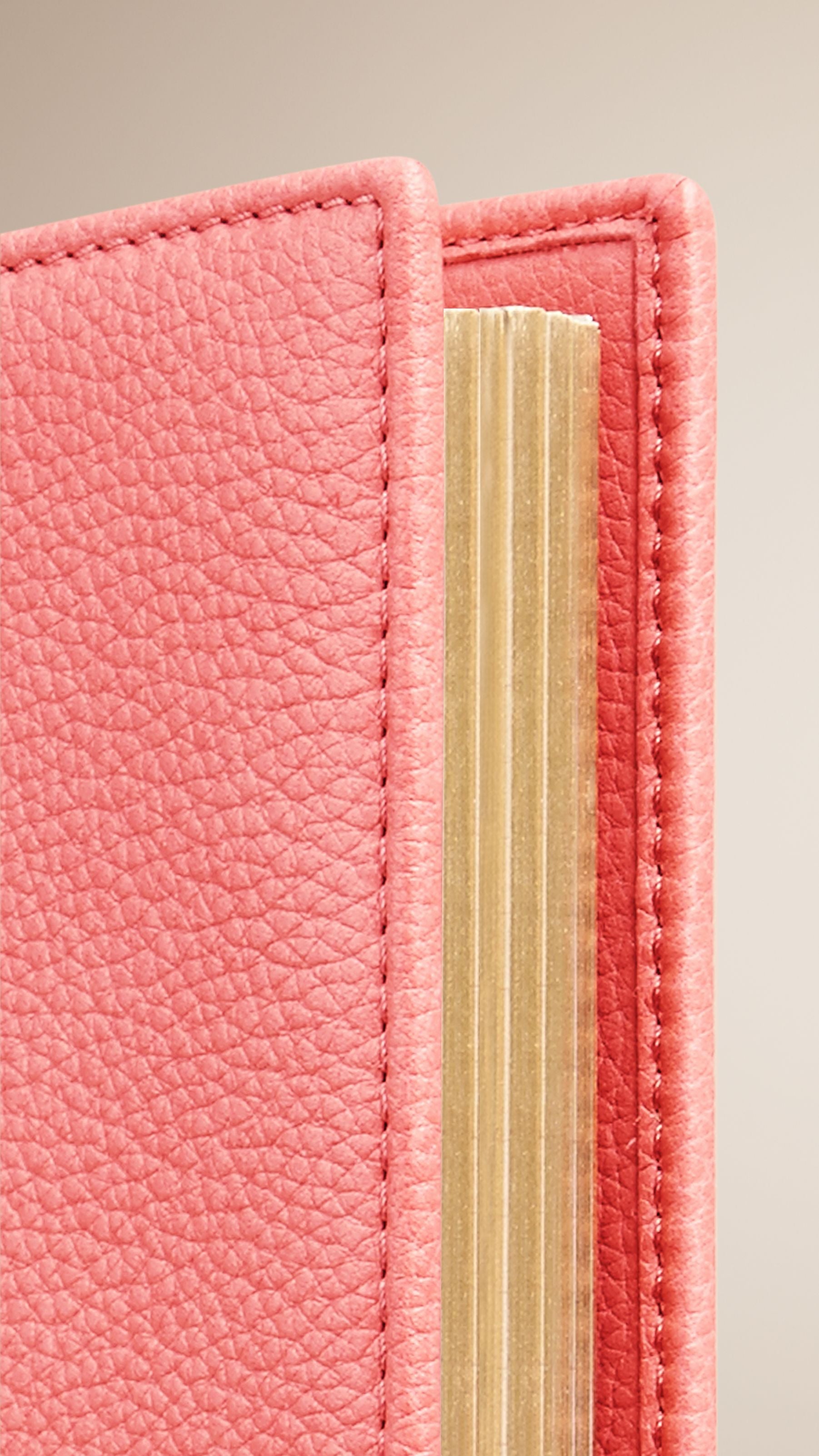 MAUVE PINK Agenda A5 en cuir grainé
