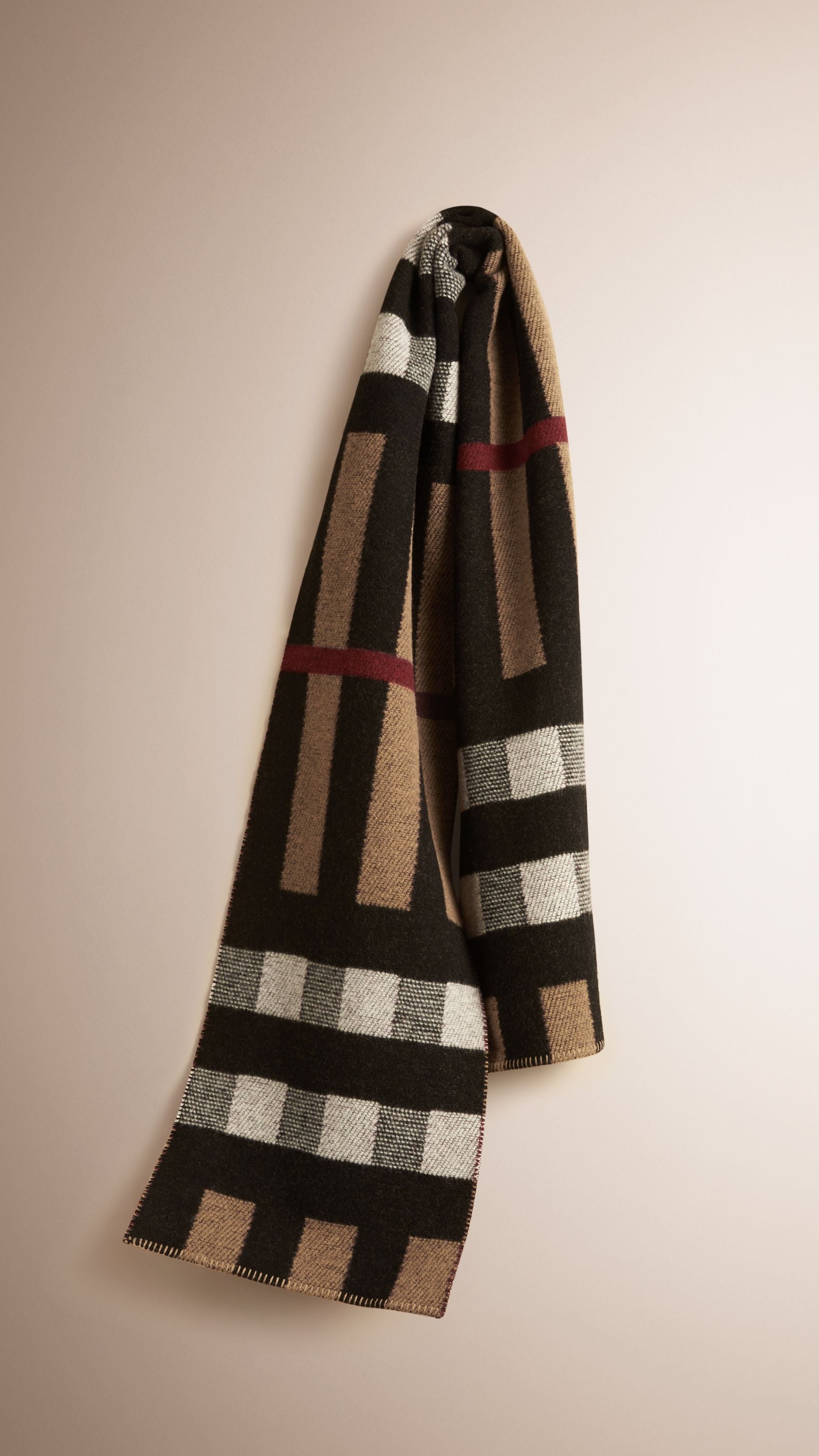 HOUSE CHECK Écharpe plaid en laine et cachemire à motif check