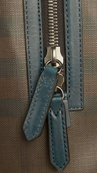 TEAL BLUE Sac à dos à motif Smoked check