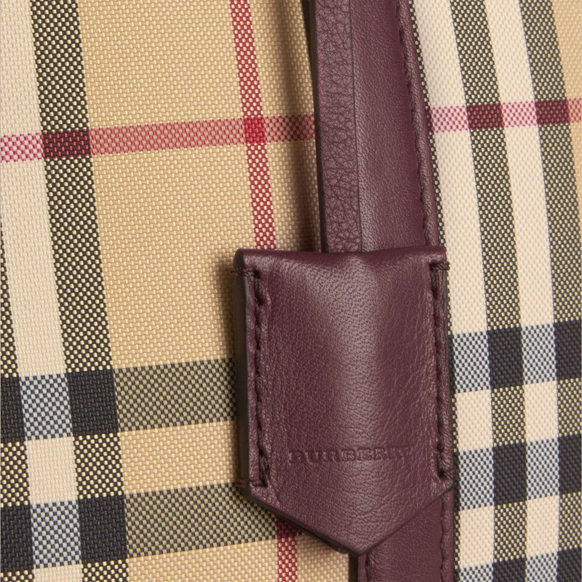 HONEY/DEEP CLARET Petit sac The Orchard à motif Horseferry Check