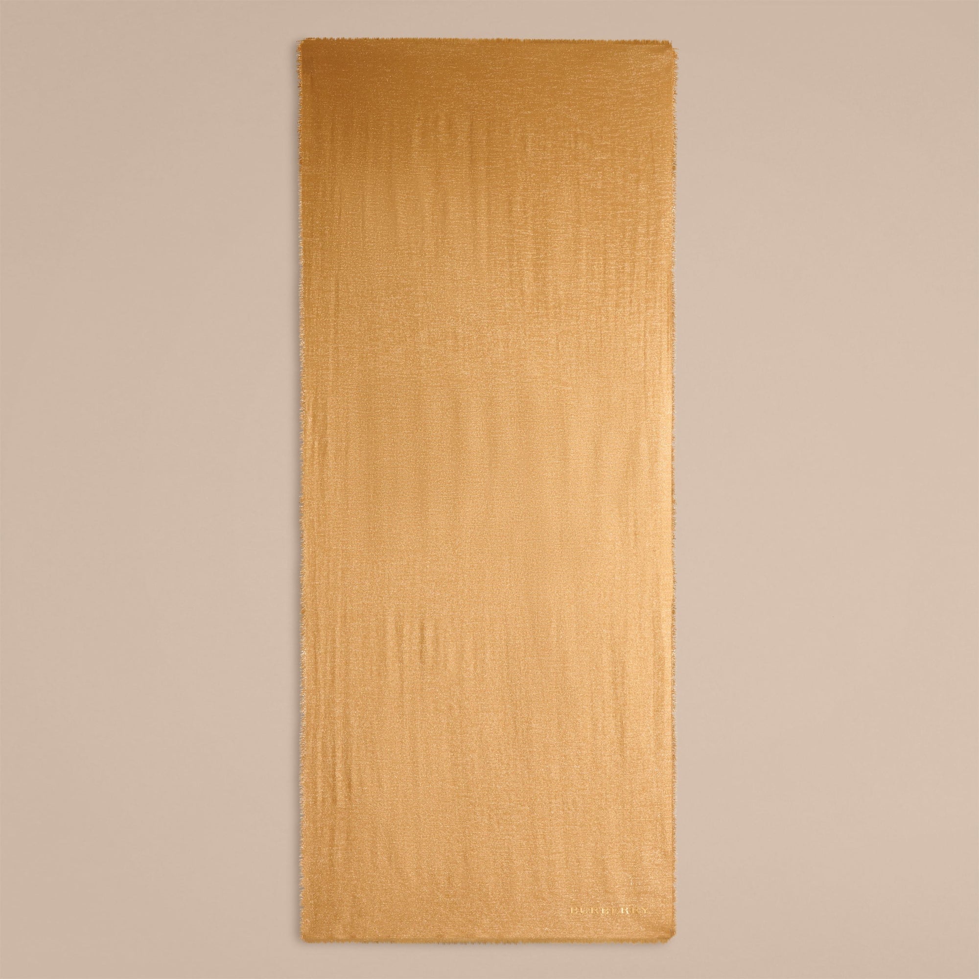 GOLD Écharpe légère en cachemire et fibres métalliques mélangés