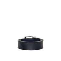 NAVY/BLACK Ceinture réversible en tissu London check et cuir