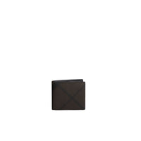 CHOCOLATE/BLACK Portefeuille pour pièce d'identité à motif London check