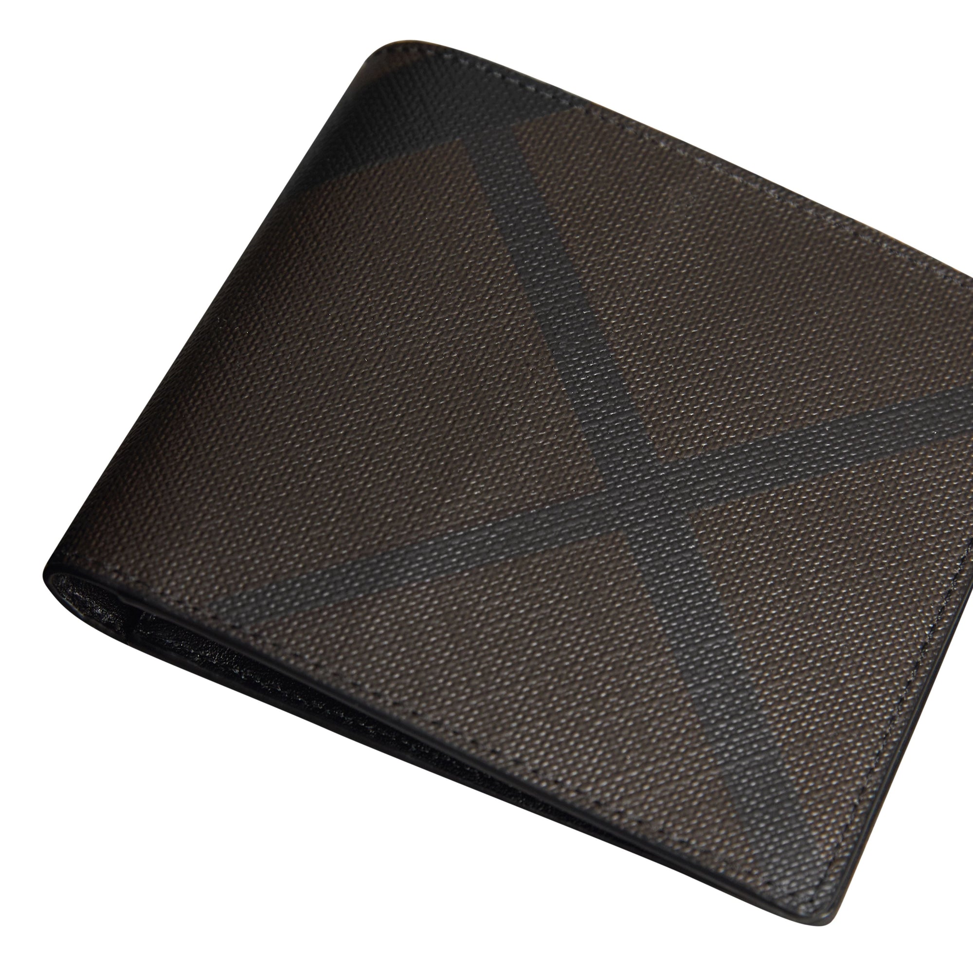CHOCOLATE/BLACK Portefeuille pour pièce d'identité à motif London check