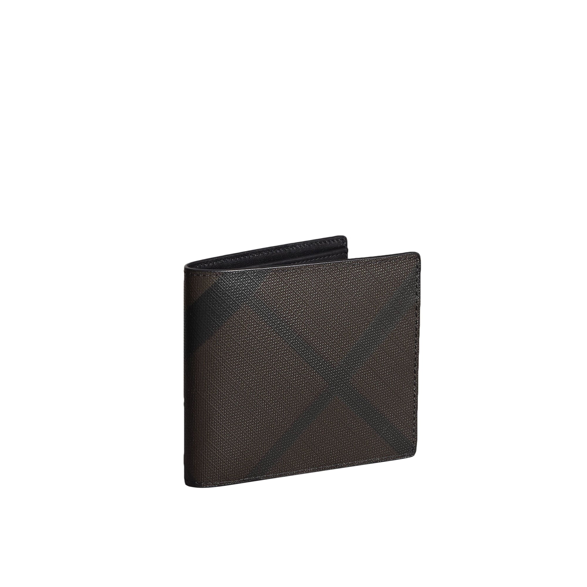 CHOCOLATE/BLACK Portefeuille pour pièce d'identité à motif London check