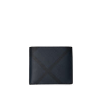 NAVY/BLACK Portefeuille à rabat multidevise en tissu London check