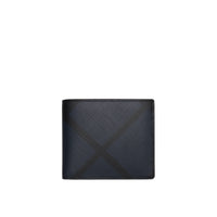 NAVY/BLACK Portefeuille à rabat multidevise en tissu London check