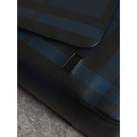 NAVY/BLACK Sac à bandoulière à motif Smoked check