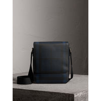 NAVY/BLACK Sac à bandoulière à motif Smoked check