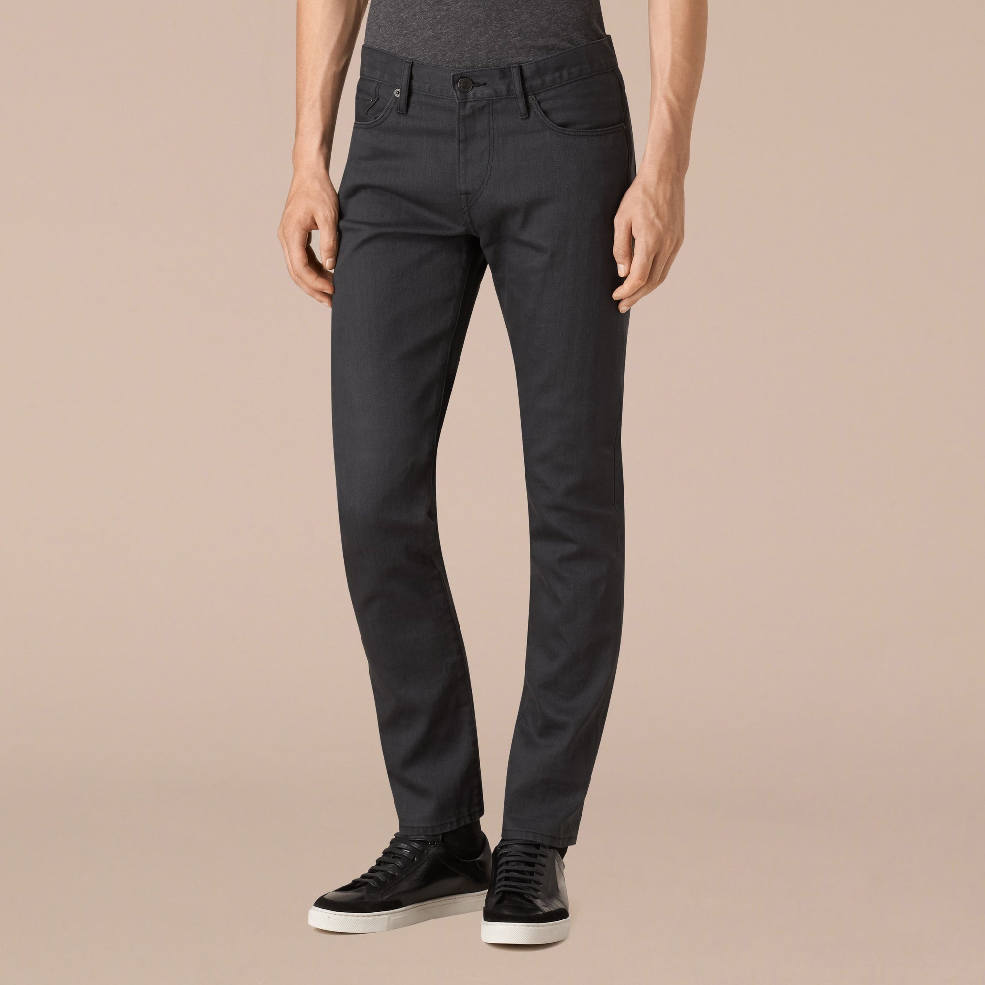 STORM GREY Jean selvedge japonais de coupe slim