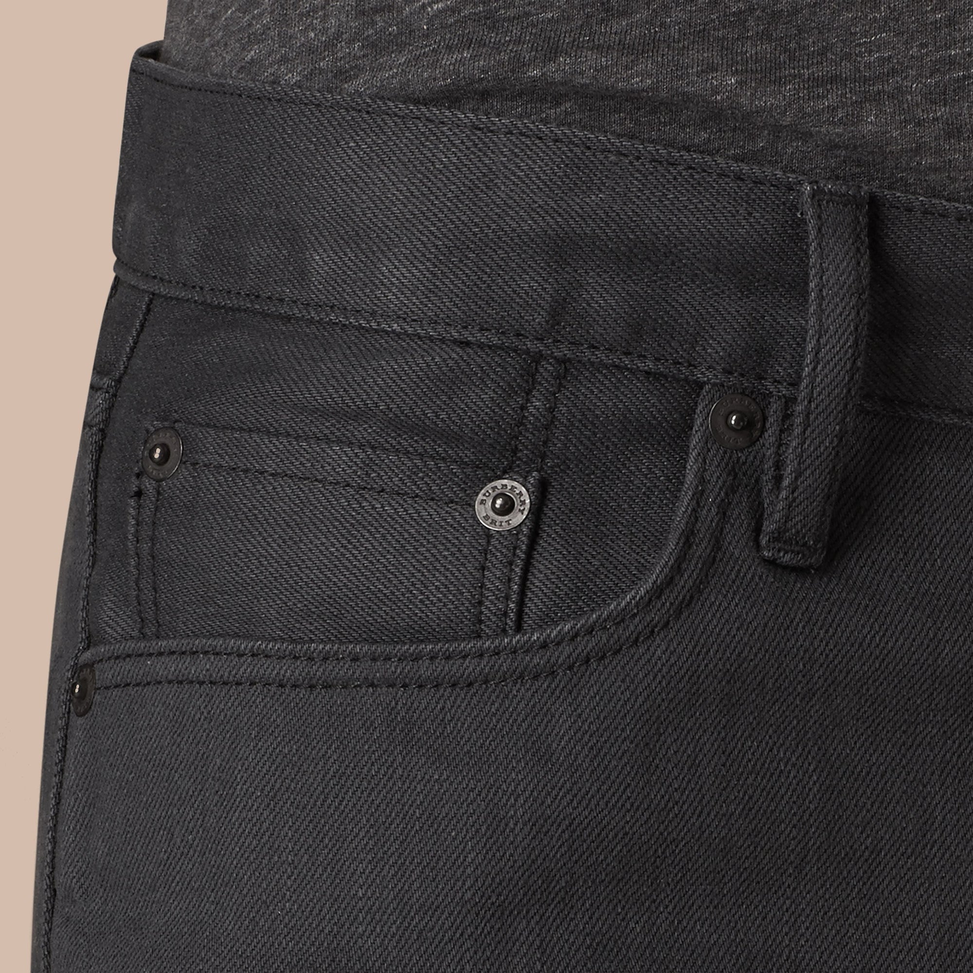 STORM GREY Jean selvedge japonais de coupe slim
