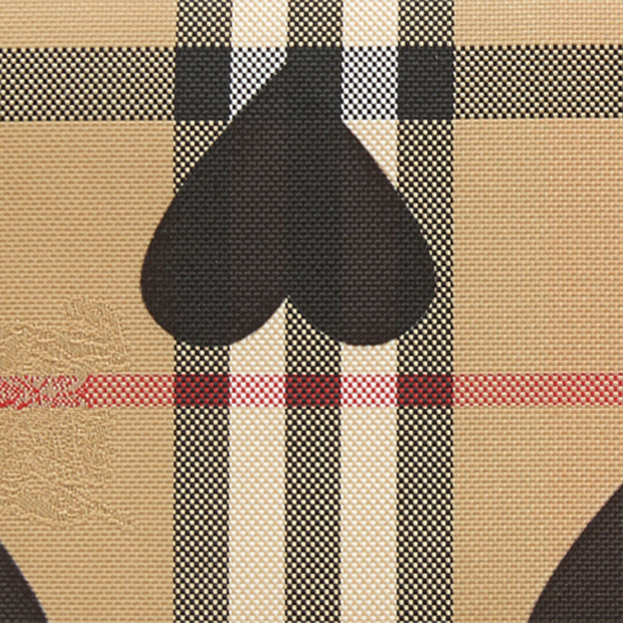 BLACK Portefeuille zippé à motif Horseferry check et à cœurs