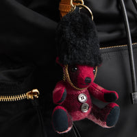 PARADE RED Bijou porte-clés Thomas Bear Garde royale en cachemire à motif check