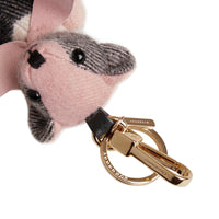 ASH ROSE Bijou porte-clés Thomas Bear en cachemire à motif check