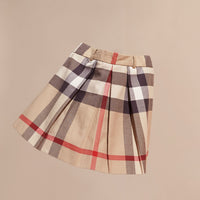 NEW CLASSIC Jupe plissée en coton à motif check