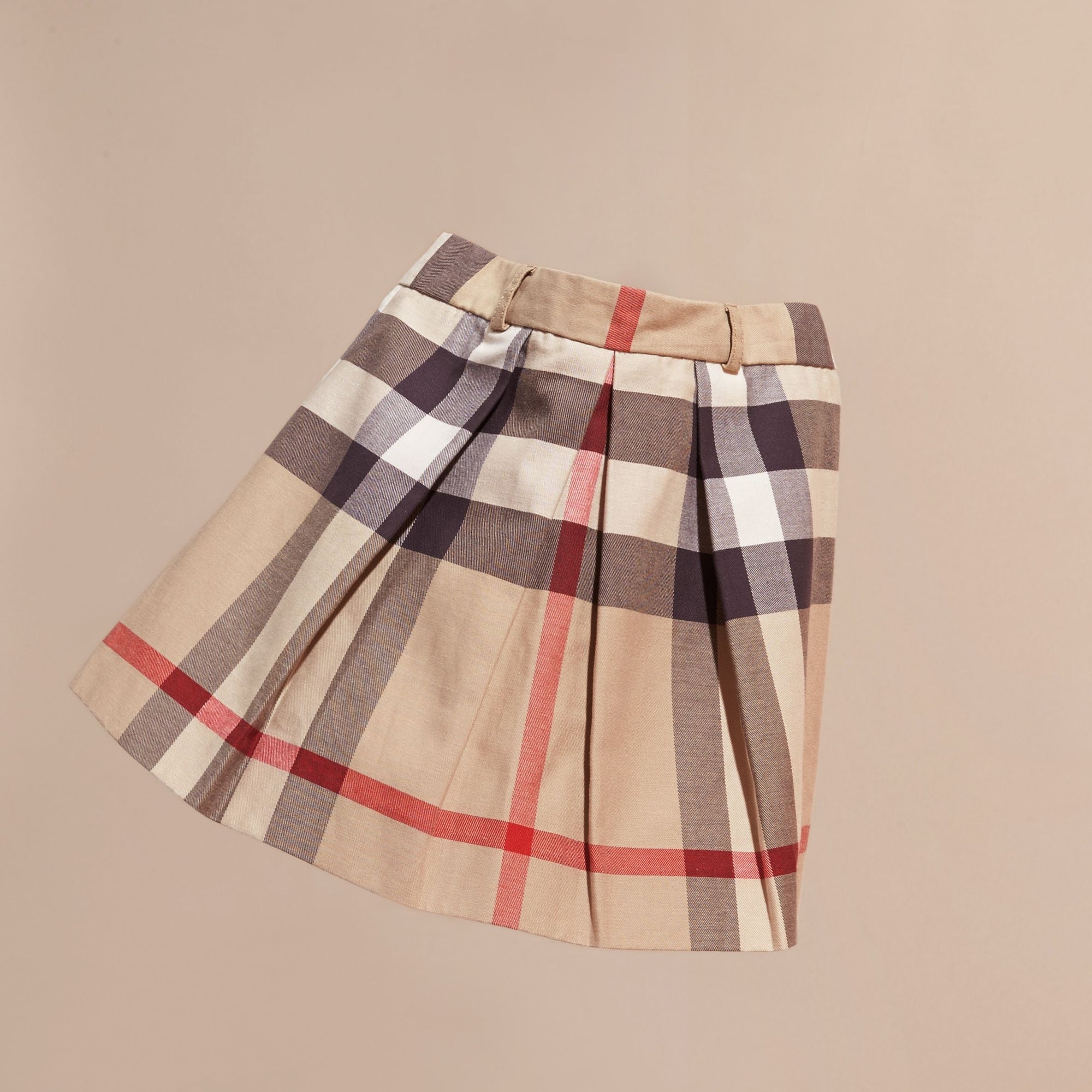 NEW CLASSIC Jupe plissée en coton à motif check