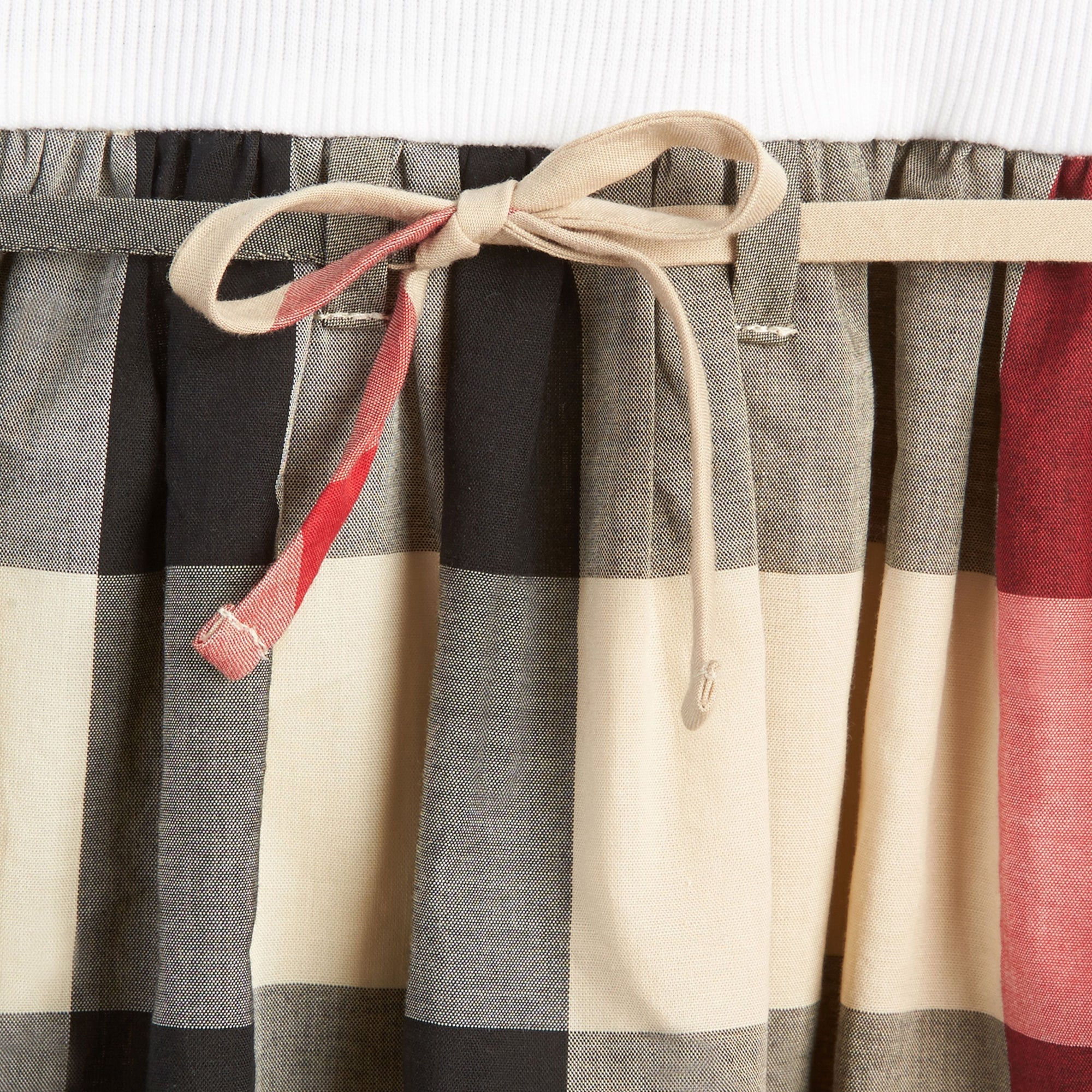 NEW CLASSIC CHECK Robe t-shirt en coton à motif check