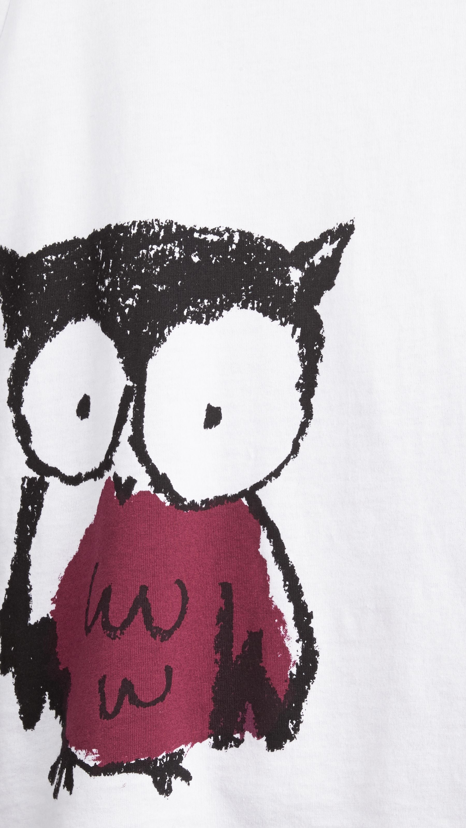 BERRY PINK T-shirt en coton avec imprimé Hibou