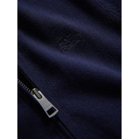 NAVY Cardigan bomber avec coudières à motif check