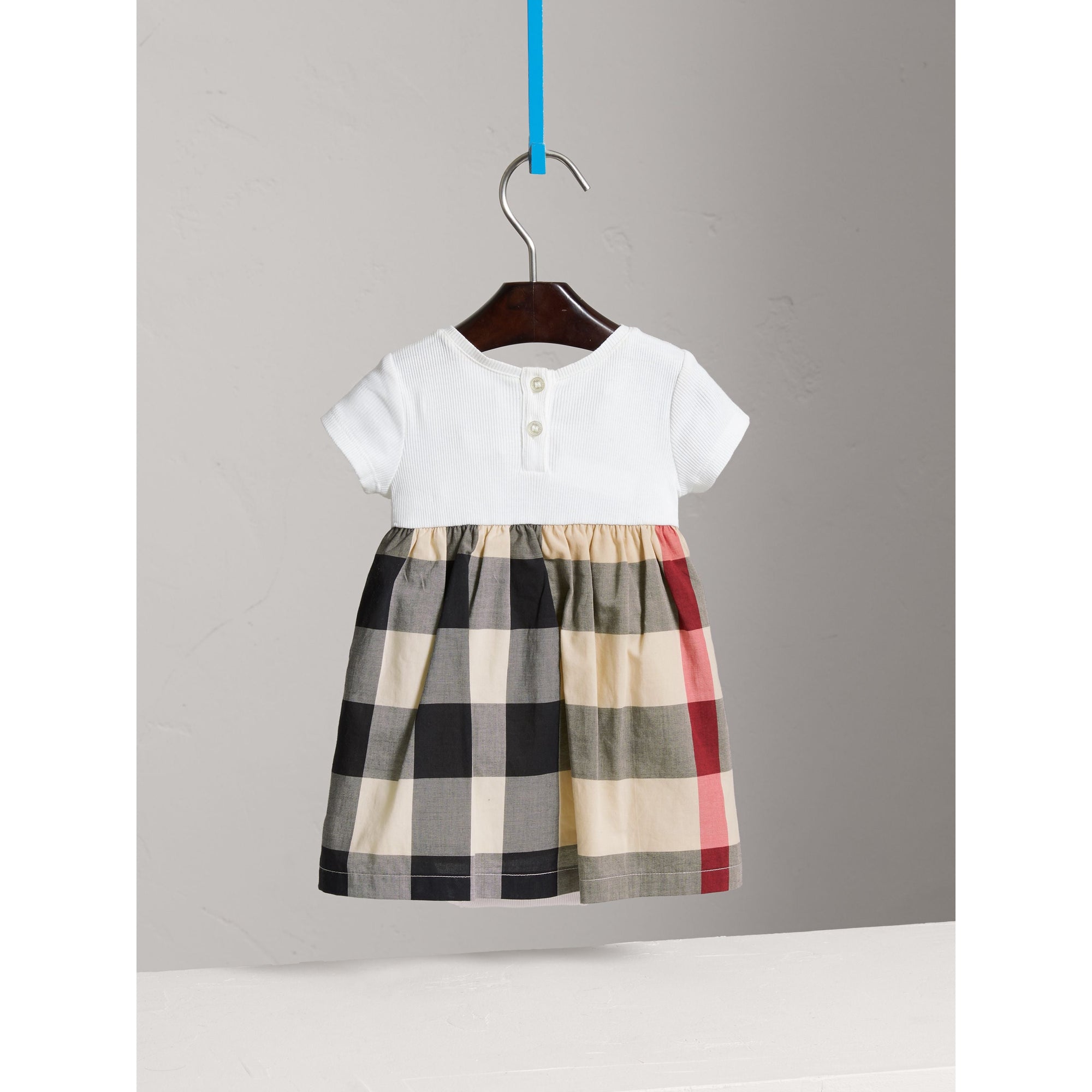 NEW CLASSIC CHECK Robe t-shirt en jersey de coton à motif check