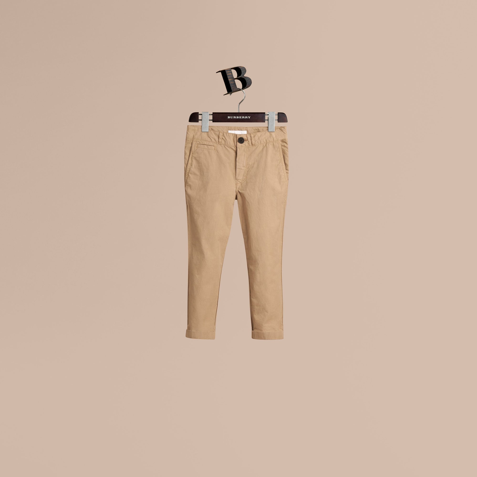 HONEY Pantalon chino léger en sergé de coton