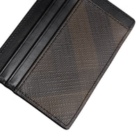 CHOCOLATE/BLACK Porte-cartes Smoked check