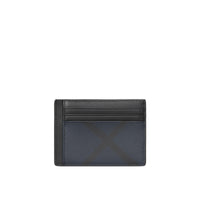 NAVY/BLACK Porte-cartes Smoked check