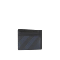 NAVY/BLACK Porte-cartes Smoked check