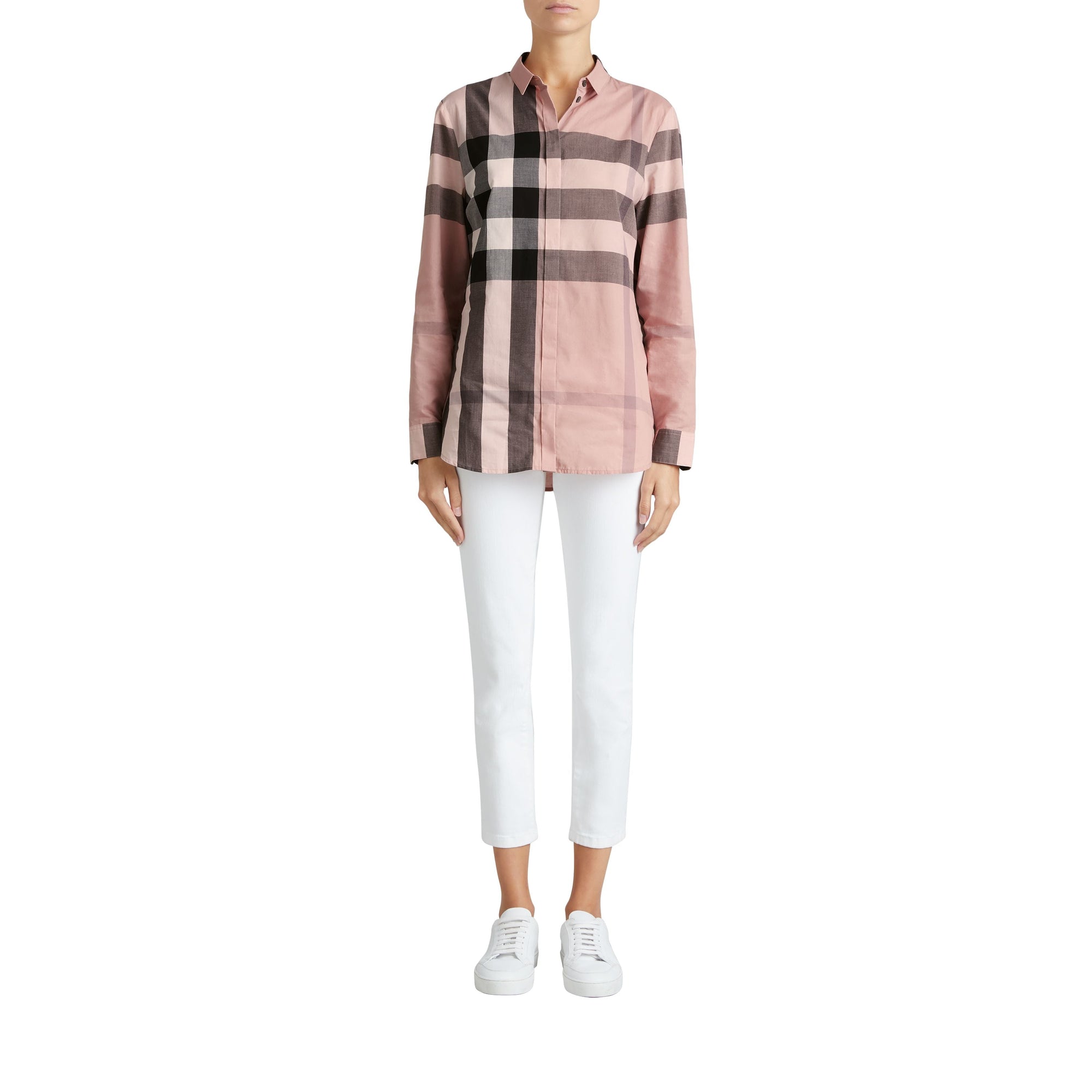 ANTIQUE PINK Chemise en coton à motif check