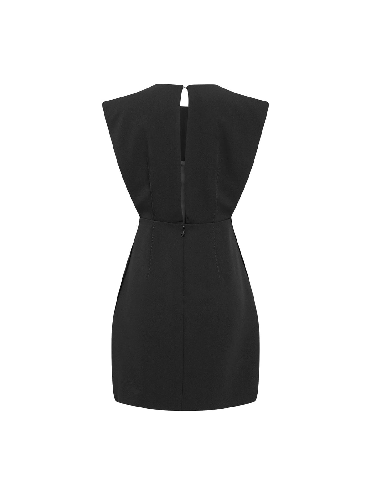 Robe en scuba dos ouvert - Noir