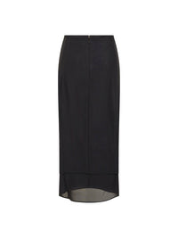 Jupe crayon en tulle - Noir