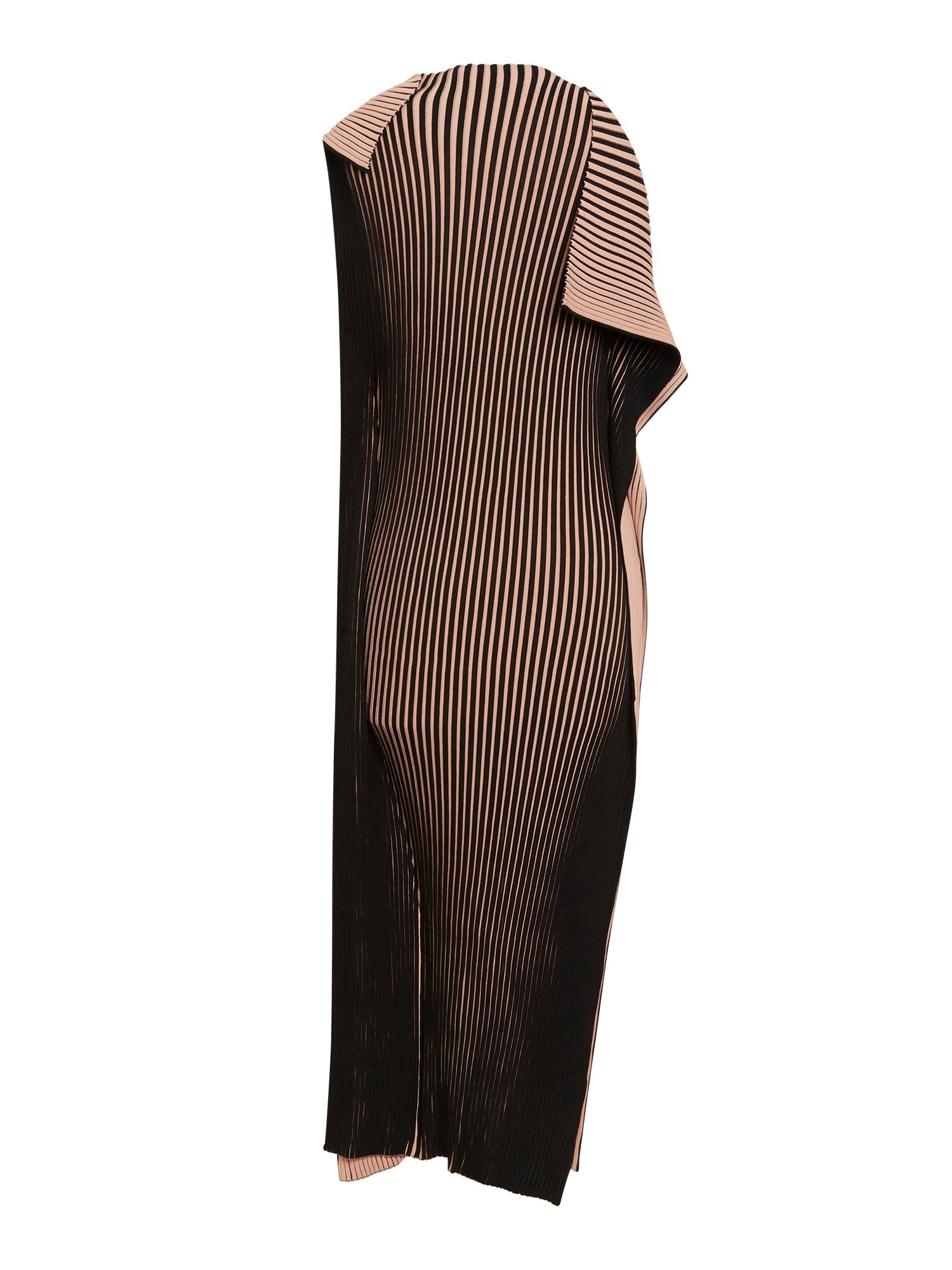 Robe tube asymétrique - Noir & Nude
