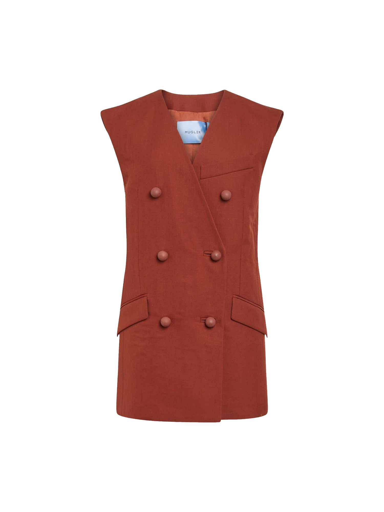 Veste tailleur à double boutonnage en laine - Sienna