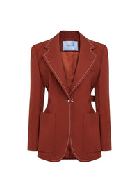 Veste tailleur cintrée en laine - Sienna