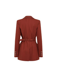 Veste tailleur cintrée en laine - Sienna