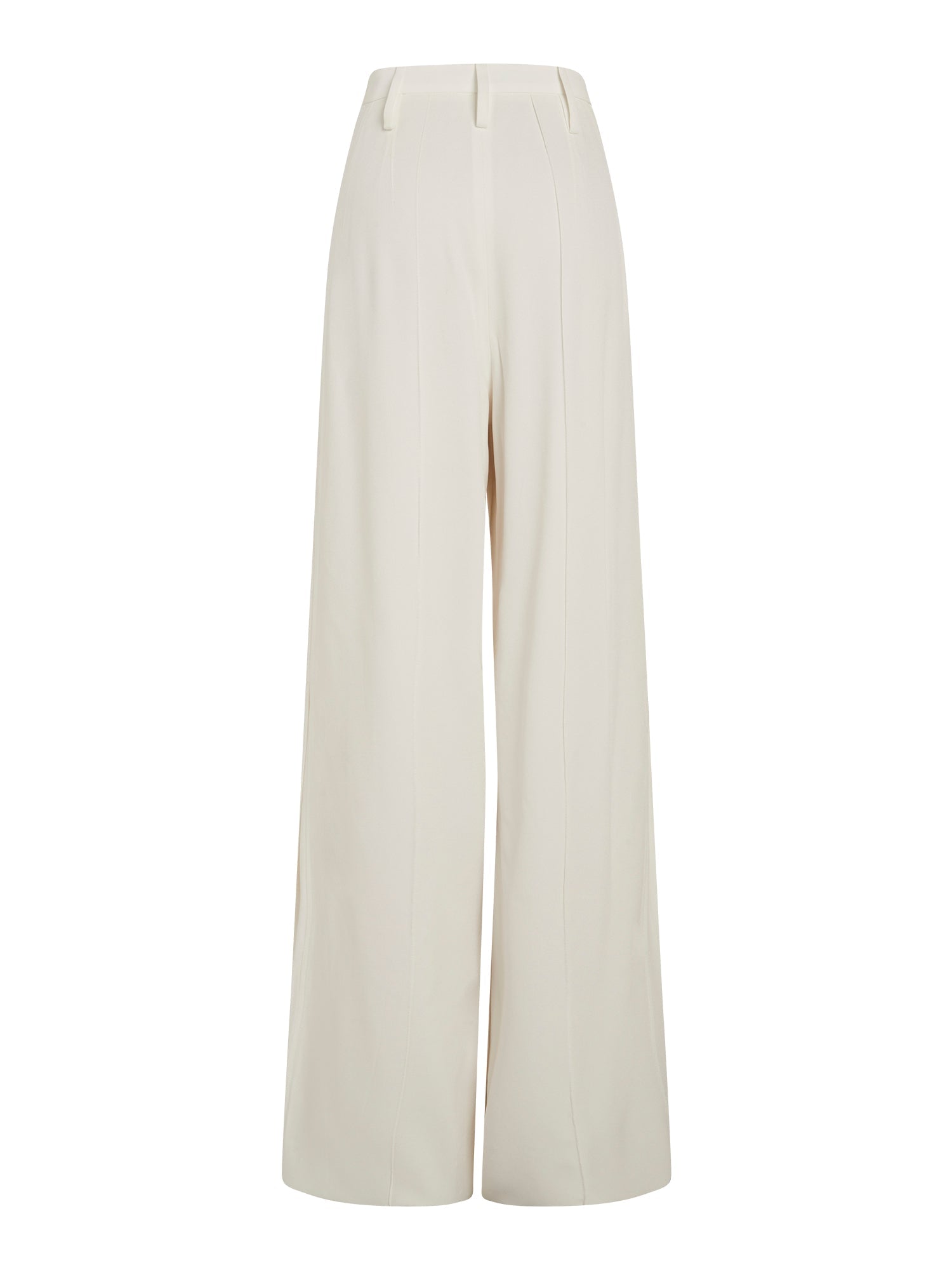 Pantalon coupe large en crêpe - Blanc Optique