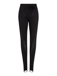 Legging en jersey embossé taille haute - Noir