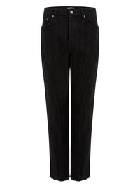 Jean spirale taille basse coupe fuselée - Noir