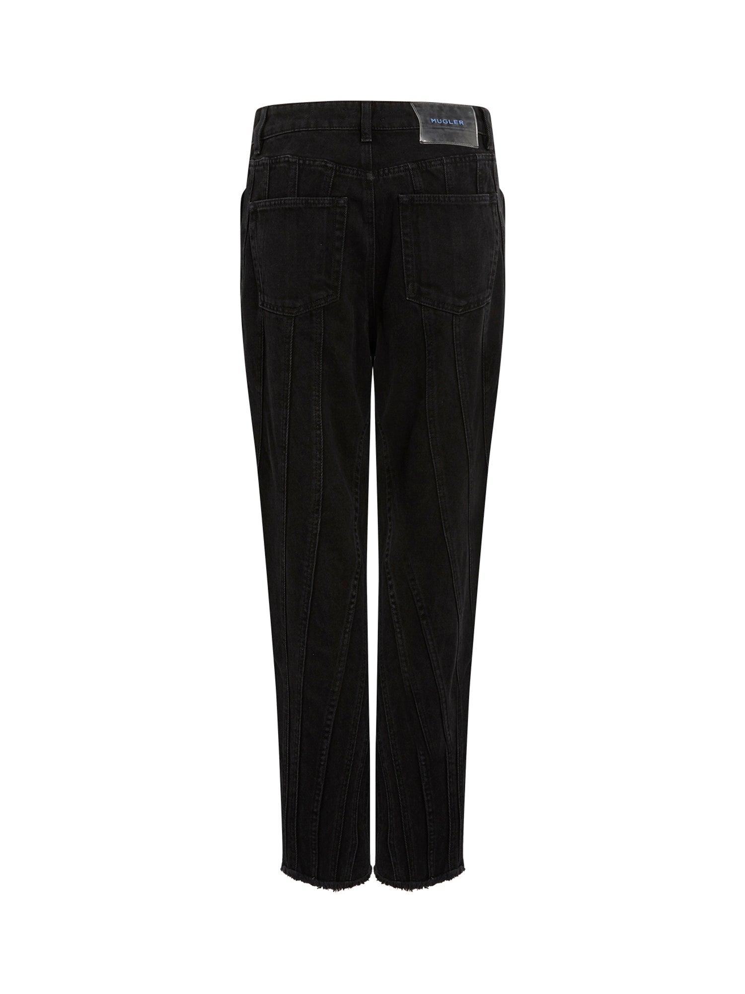Jean spirale taille basse coupe fuselée - Noir