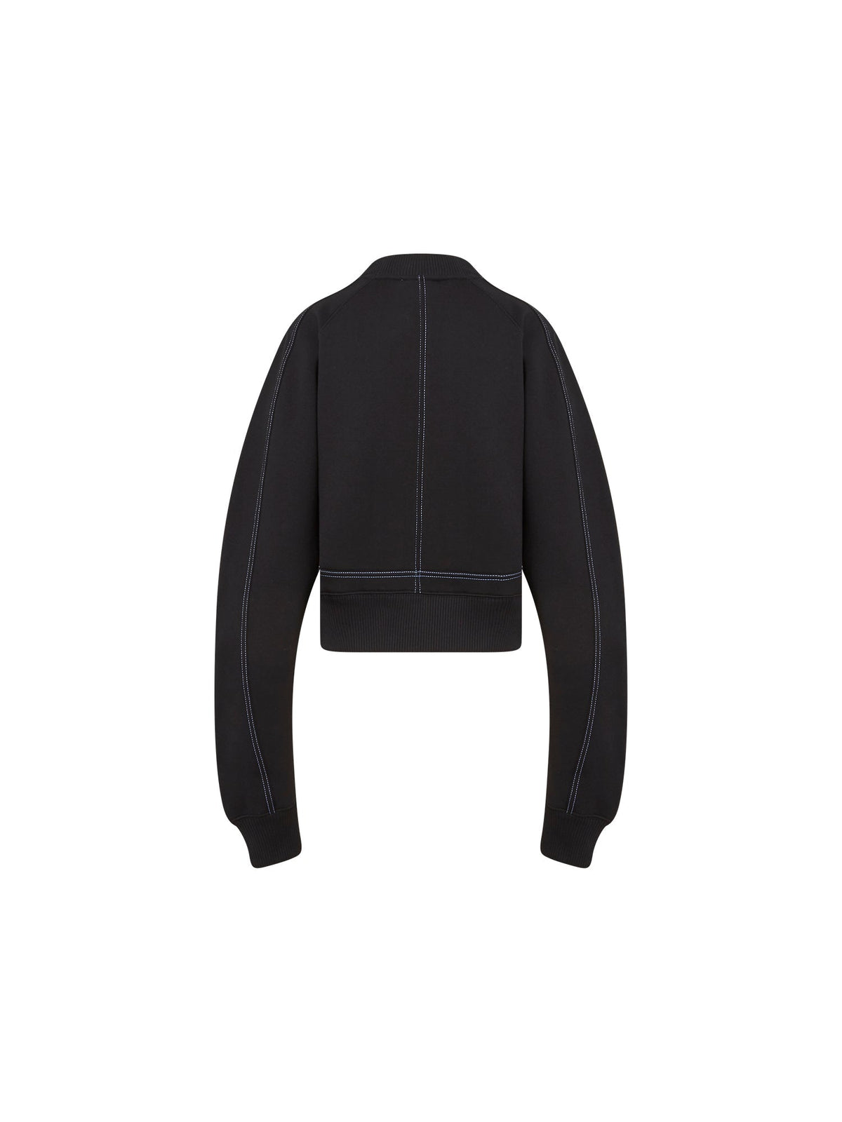 Sweat-shirt avec surpiqȗres - Noir