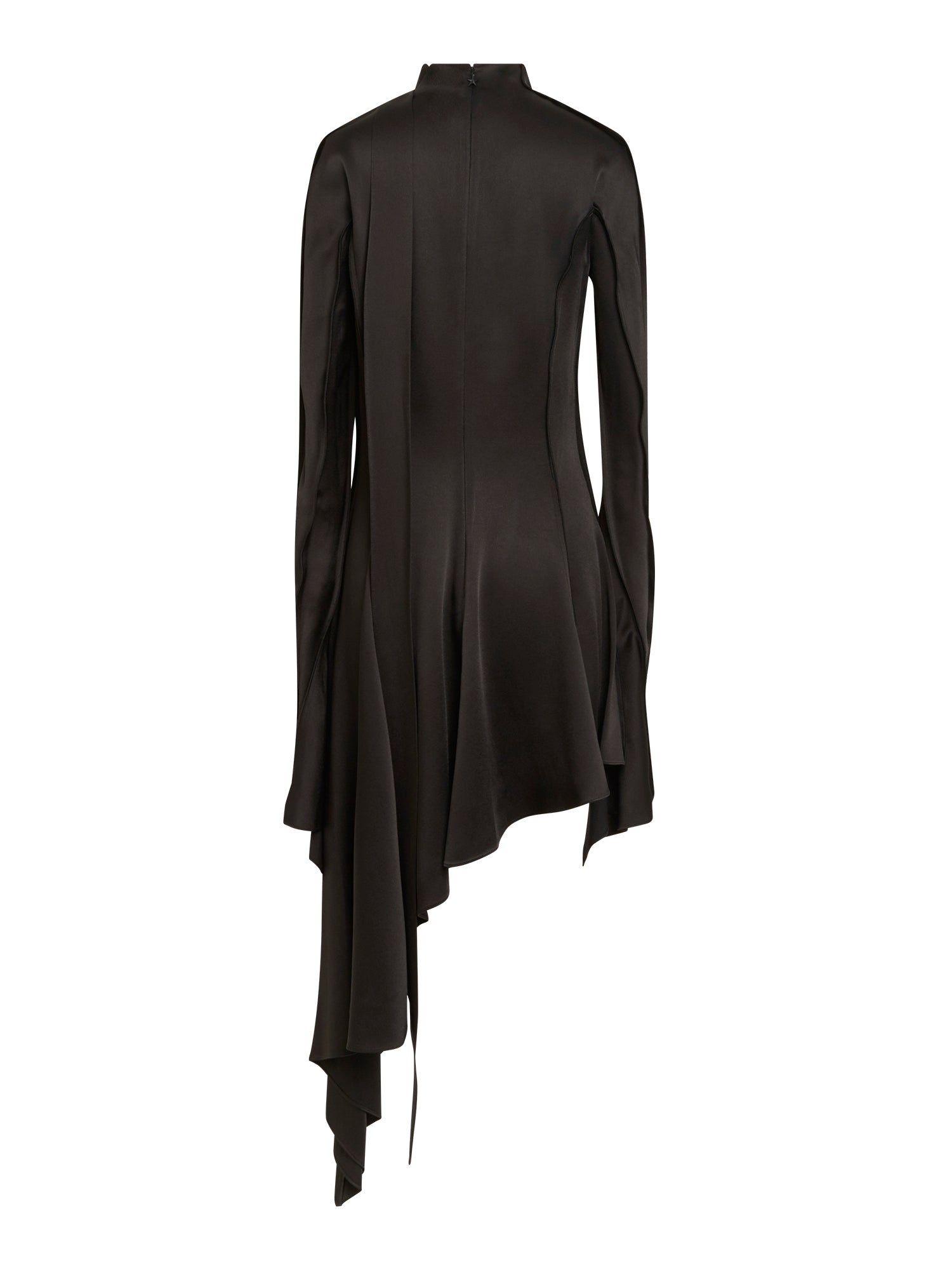 Robe lavallière asymétrique - Noir