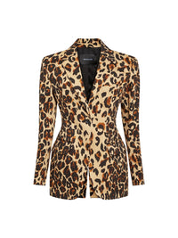Veste tailleur imprimé léopard - Natural Léopard
