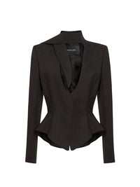 Veste tailleur coupe ajustée - Noir