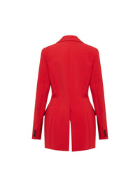 Veste tailleur en scuba - Rouge