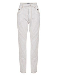 Jean spirale coupe slim - Blanc